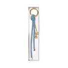 Michael Kors Gold-Tone and Speckled Cord Bag Charm Chambray