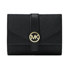 Michael Kors Greenwich Medium Saffiano Leather Trifold Wallet Black