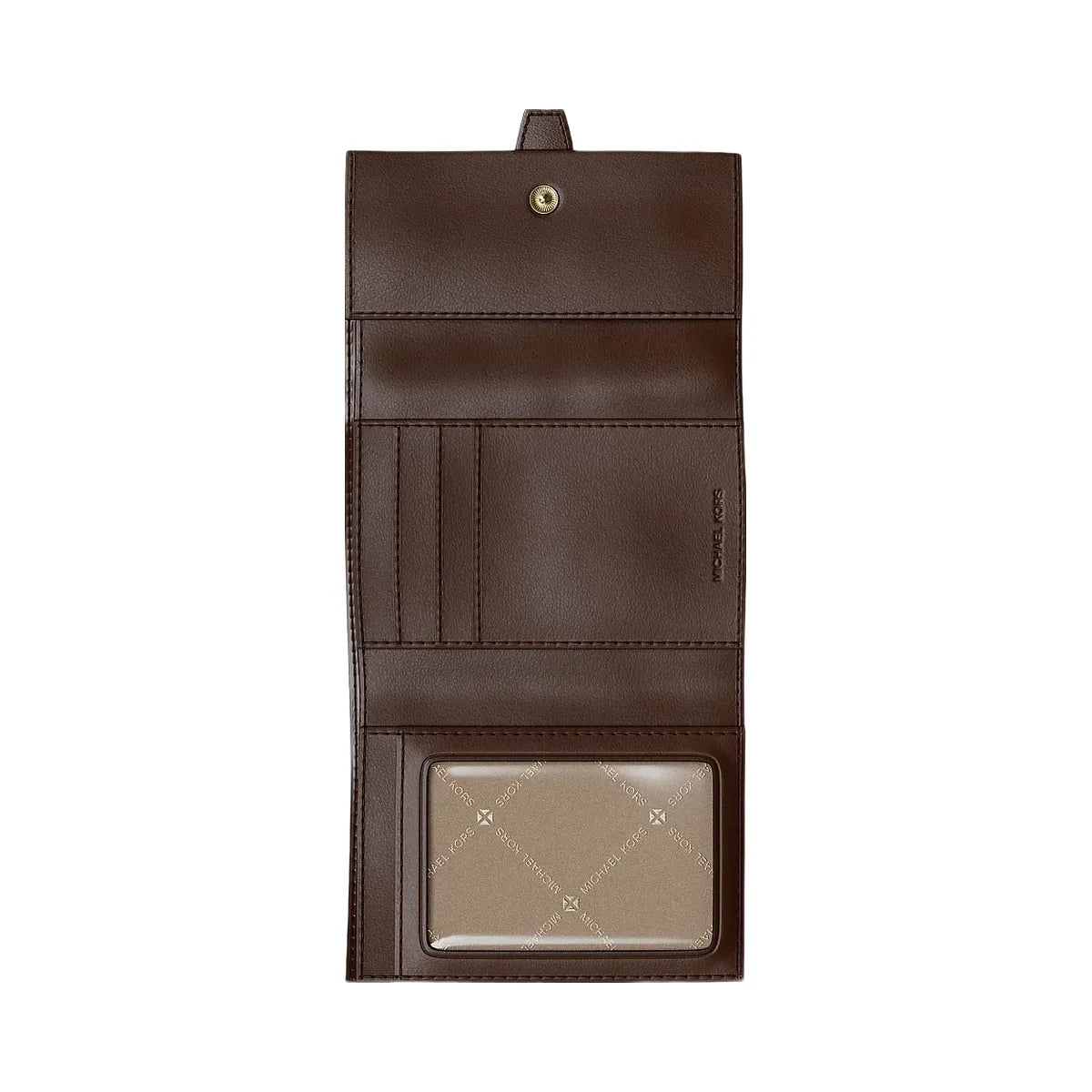 Michael Kors Greenwich Medium Saffiano Leather Trifold Wallet Nutmeg