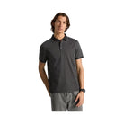 Michael Kors Greenwich Signature Logo Print Cotton Polo Shirt Black