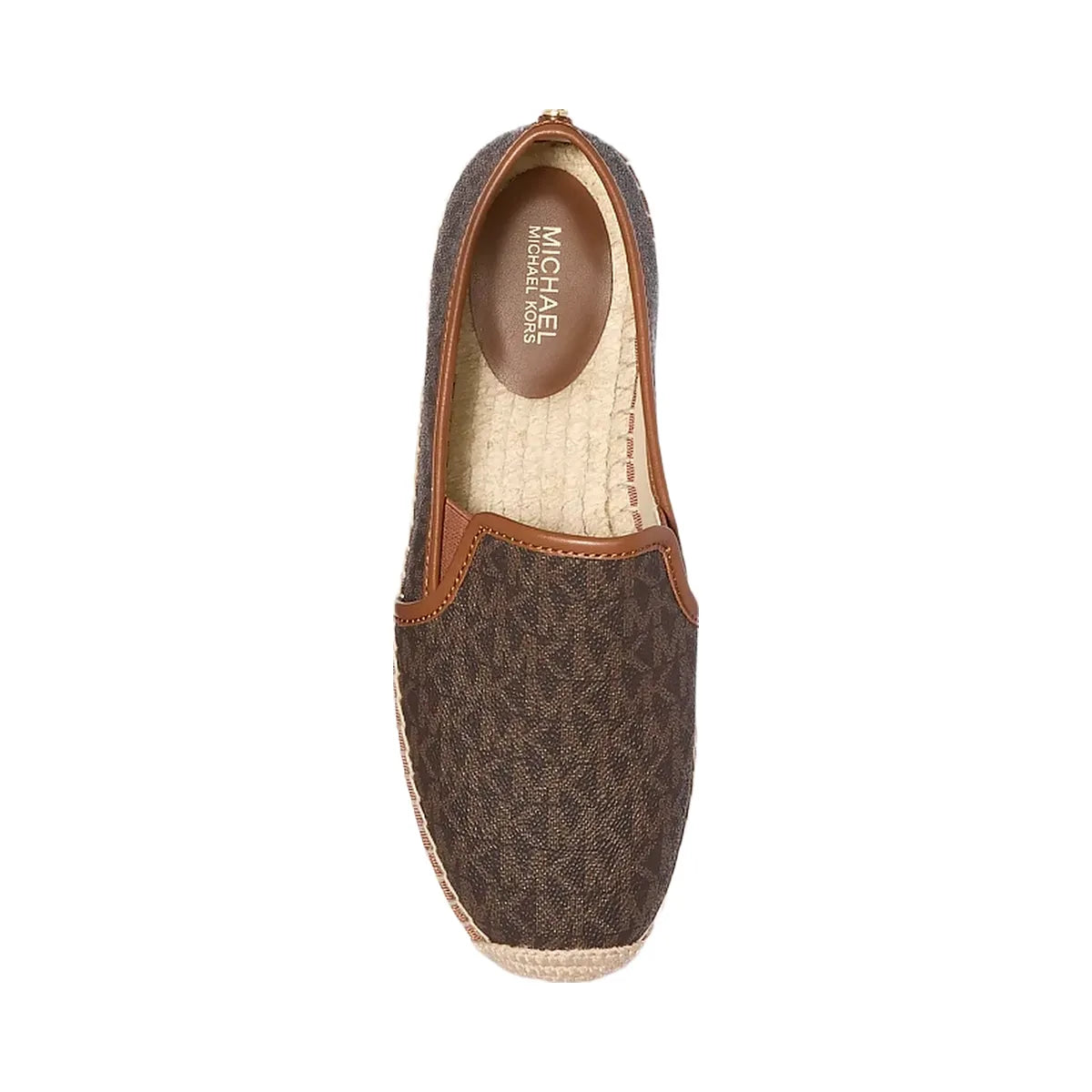 Michael Kors Hastings Signature Logo Slip-On Espadrille Brown