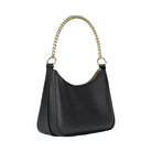 Michael Kors Jet Set Large Pebbled Leather Convertible Crossbody Bag Black
