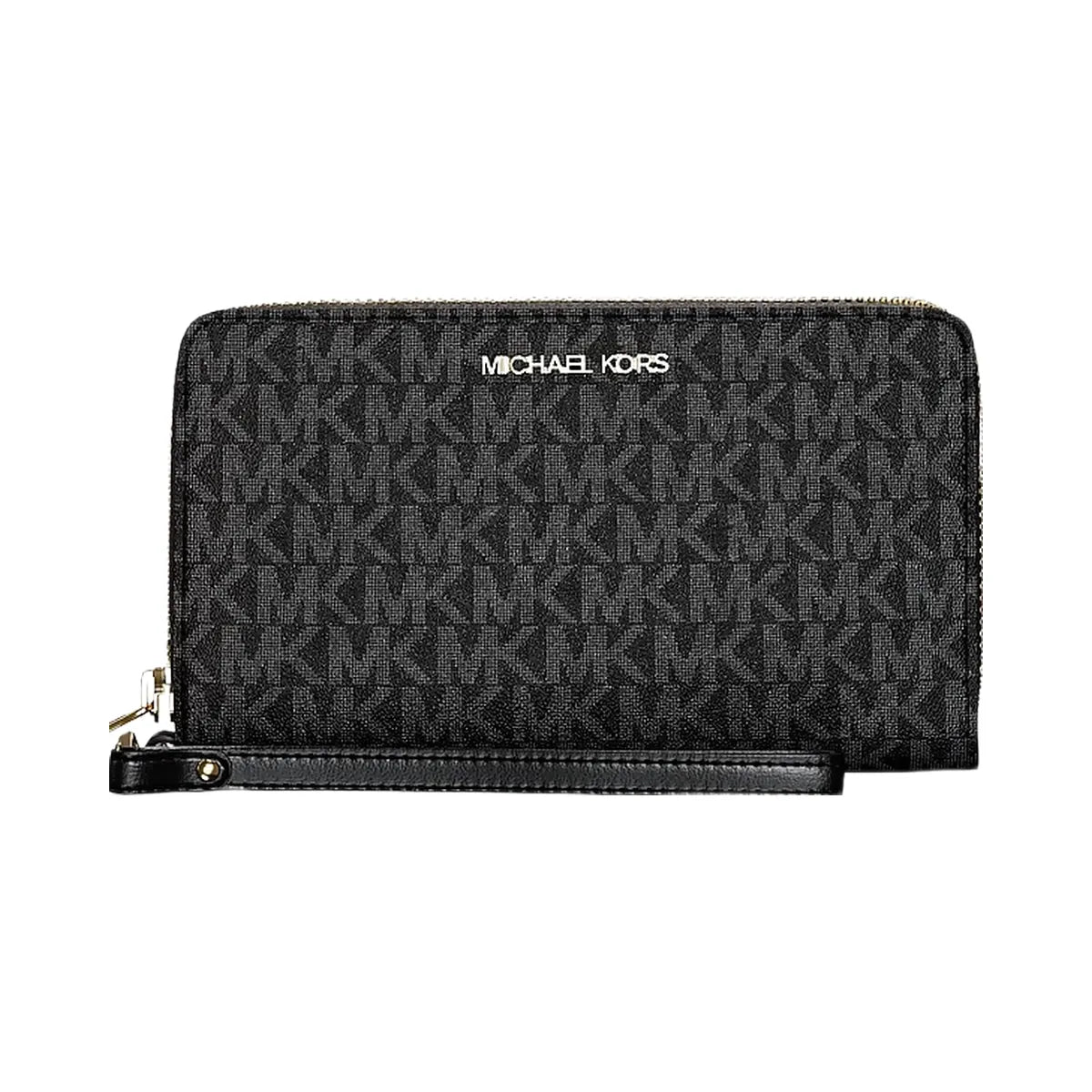 Michael Kors Jet Set Large Signature Logo Smartphone Wallet Black