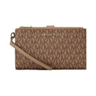 Michael Kors Jet Set Large Signature Logo Wristlet Camel