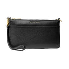 Michael Kors Jet Set Medium Pebbled Leather Wristlet Black