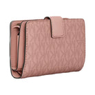 Michael Kors Jet Set Medium Signature Logo Bi-Fold Wallet Powder Blush