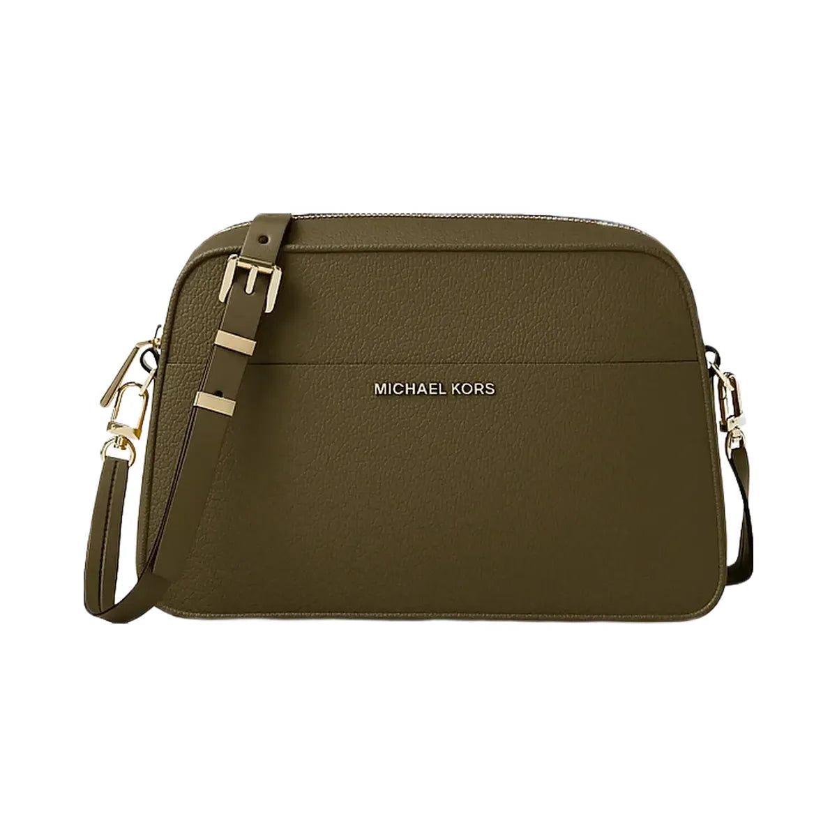 Michael Kors Jet Set Small Leather Camera Crossbody Bag Loden