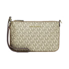 Michael Kors Jet Set Small Metallic Signature Logo Wristlet Pale Gold