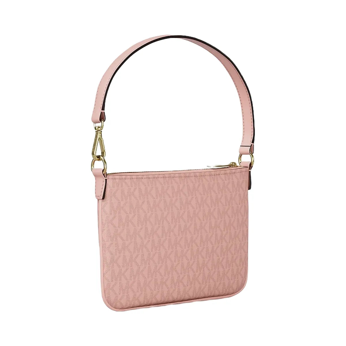 Michael Kors Jet Set Small Signature Logo Convertible Wristlet Powder Blush