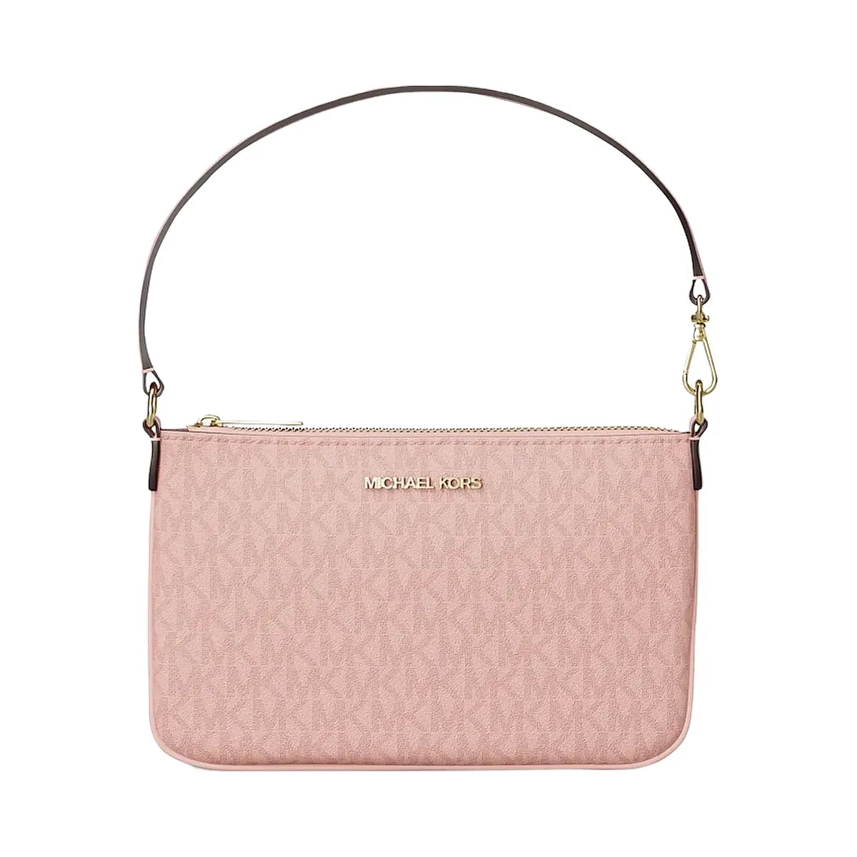 Michael Kors Jet Set Small Signature Logo Convertible Wristlet Powder Blush