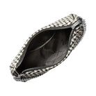 Michael Kors Jet Set Travel Houndstooth Woven Convertible Pochette Black/Light Cream