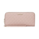 Michael Kors Jet Set Travel Large Signature Logo Continental Wristlet Powder Blush