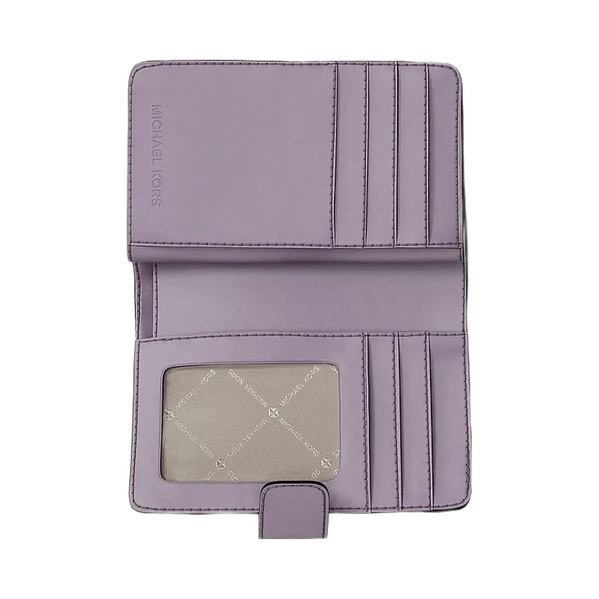 Michael Kors Jet Set Travel Medium Signature Logo Billfold Wallet Lilac