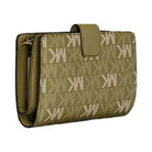 Michael Kors Jet Set Travel Medium Signature Logo Billfold Wallet Oregano