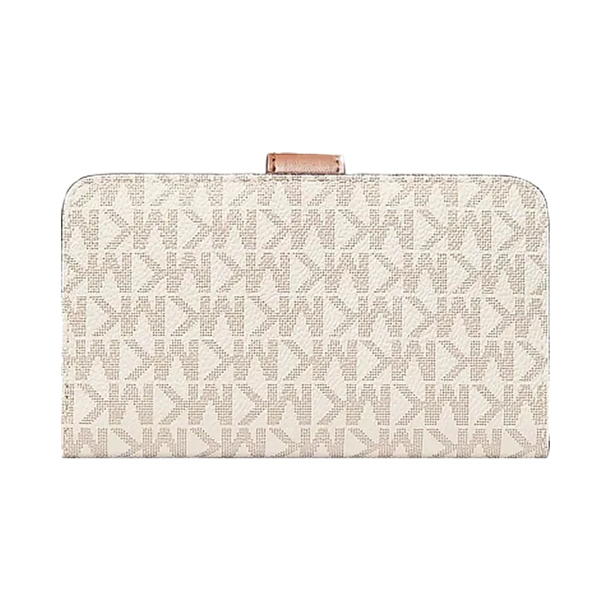 Michael Kors Jet Set Travel Medium Signature Logo Billfold Wallet Vanilla