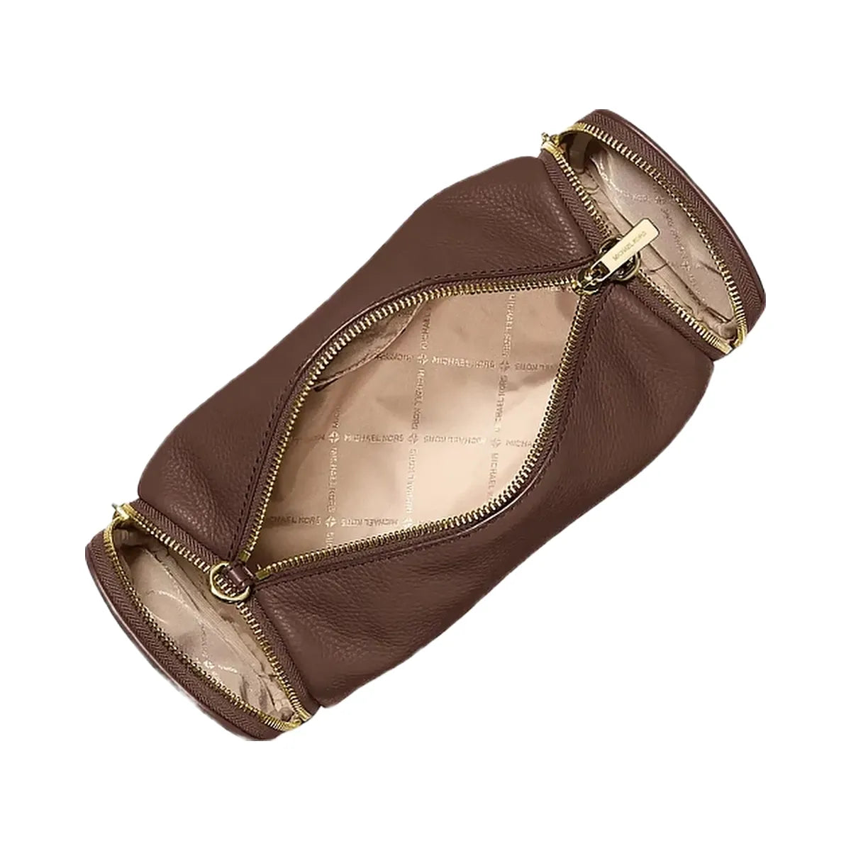 Michael Kors Jet Set Travel Small Pebbled Leather Convertible Crossbody Bag Nutmeg