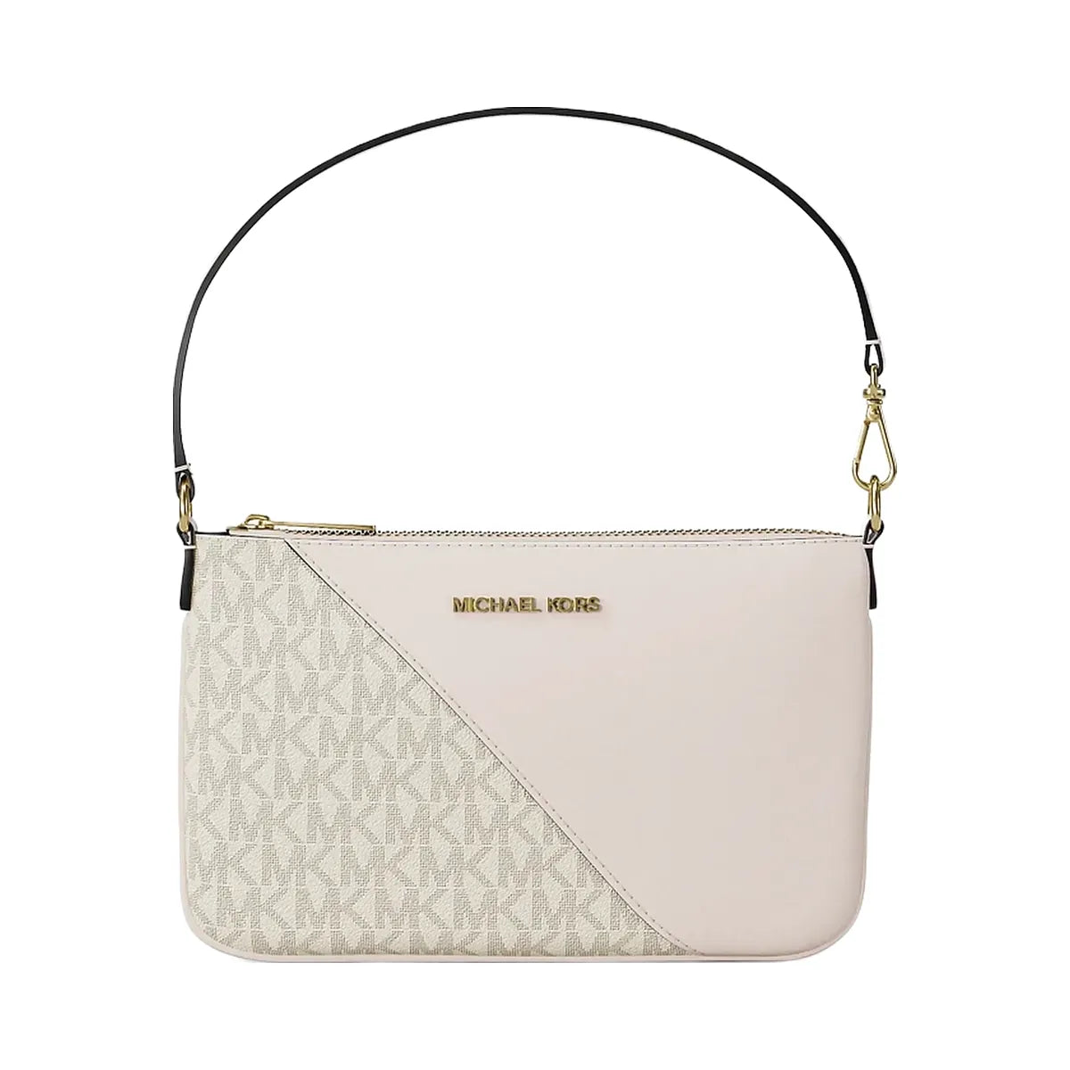 Michael Kors Jet Set Travel Small Signature Logo and Smooth Wristlet Lt Crm Multi