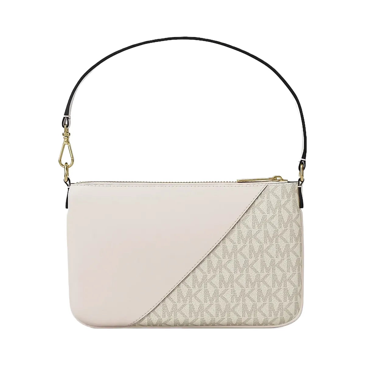 Michael Kors Jet Set Travel Small Signature Logo and Smooth Wristlet Lt Crm Multi