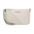 Michael Kors Jet Set Travel Small Signature Logo and Smooth Wristlet Lt Crm Multi