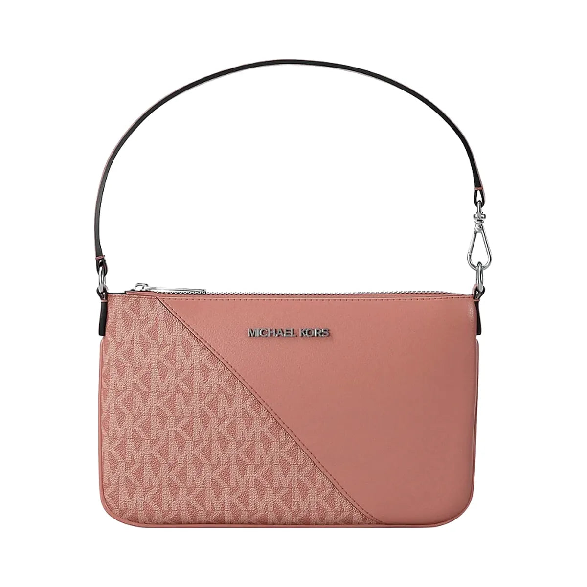 Michael Kors Jet Set Travel Small Signature Logo and Smooth Wristlet Sunset Rose