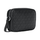 Michael Kors Jet Set Travel Small Signature Logo Camera Crossbody Bag Black