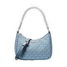 Michael Kors Jet Set Travel Small Signature Logo Convertible Pochette Denim