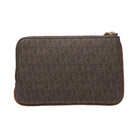 Michael Kors Jet Set Travel Small Signature Logo Wristlet Brown