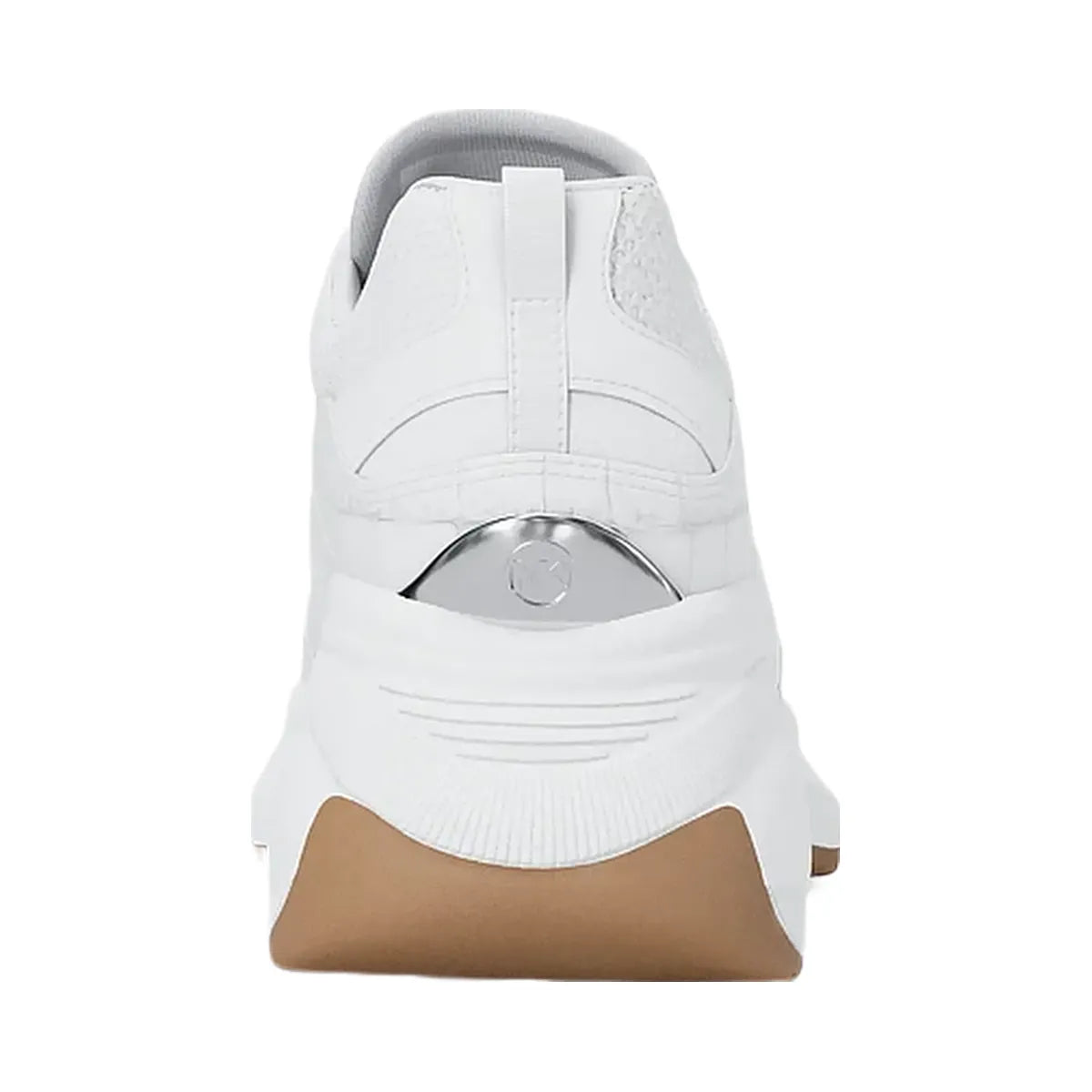 Michael Kors Kaia Mixed-Media Trainer Optic White