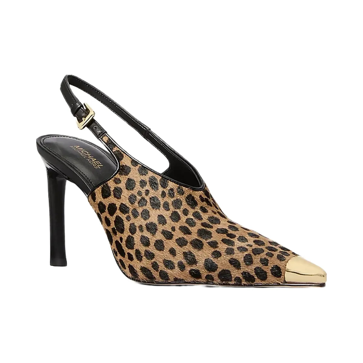 Michael Kors Kasia Cheetah Print Calf Hair Slingback Pump Husk Multi