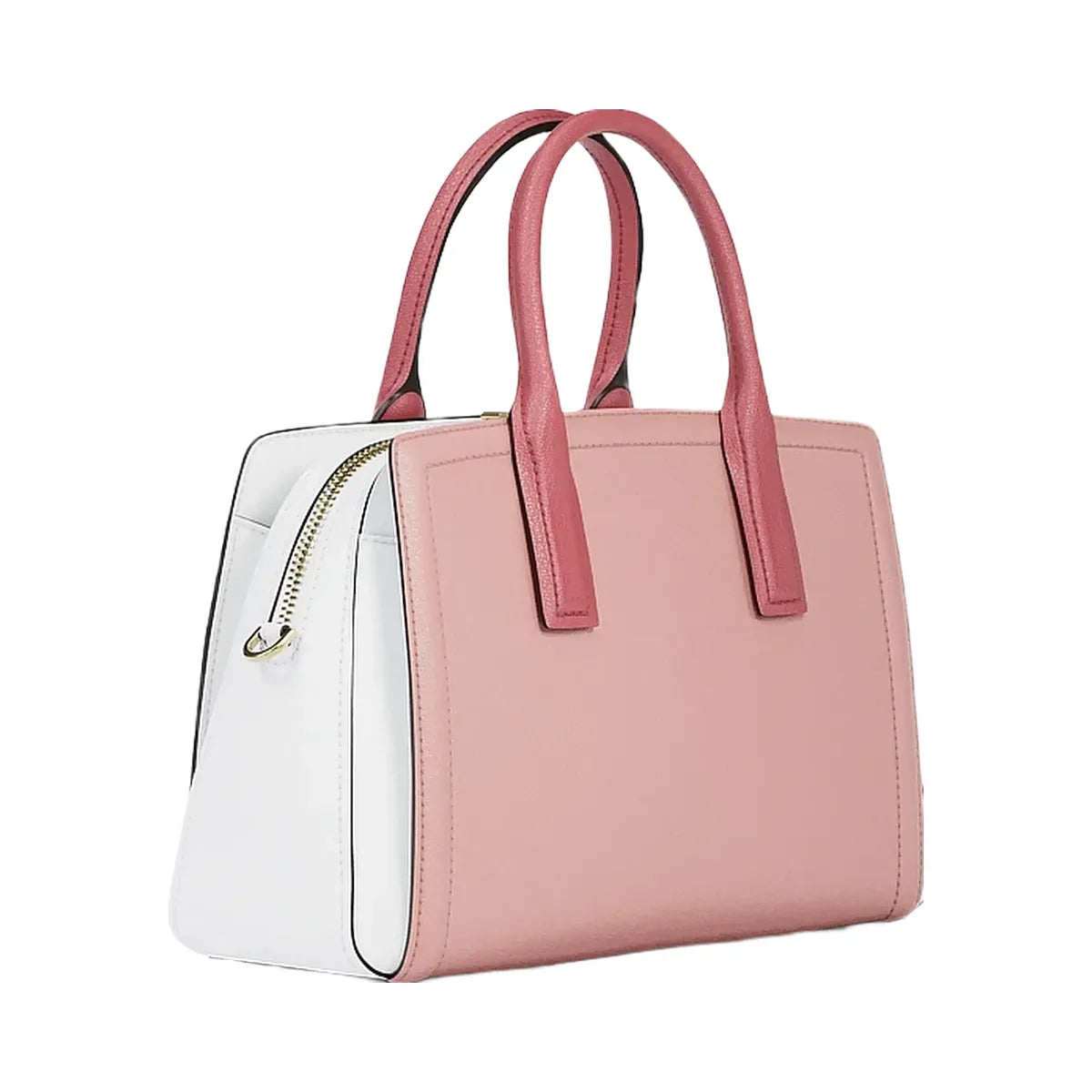 Michael Kors Laila Medium Color-Block Pebbled Leather Satchel Primrose Multi