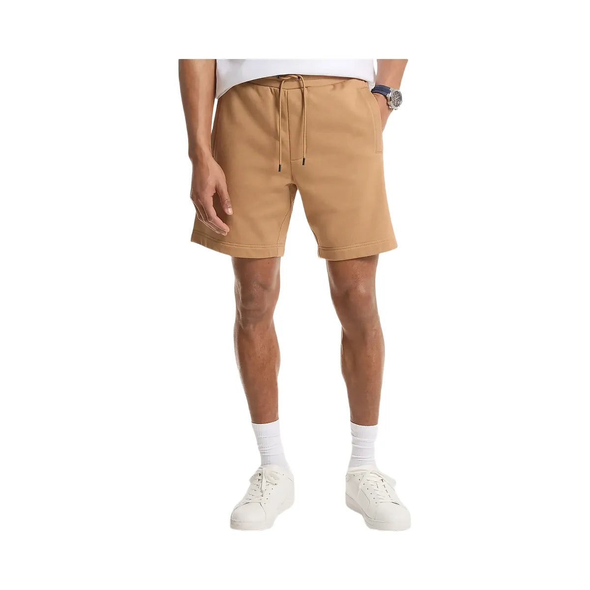 Michael Kors Logo Cotton Shorts Dark Camel