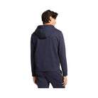 Michael Kors Logo Tape Cotton Blend Zip-Up Hoodie Midnight