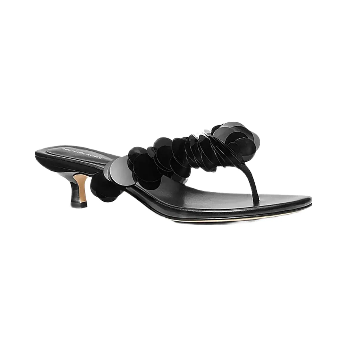 Michael Kors Loretta Sequin Embellished Sandal Black