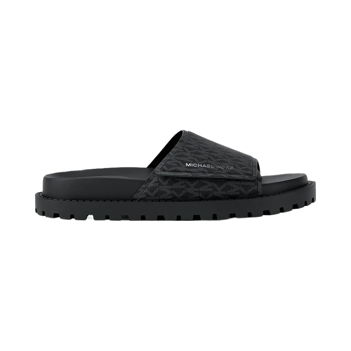 Michael Kors Luka Signature Logo Slide Sandal Black
