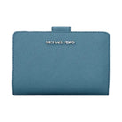 Michael Kors Medium Saffiano Leather Wallet Denim