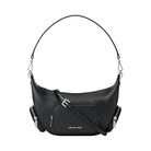Michael Kors Merritt Medium Pebbled Leather Convertible Shoulder Bag Black