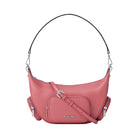 Michael Kors Merritt Medium Pebbled Leather Convertible Shoulder Bag Hibiscus