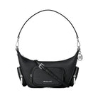 Michael Kors Merritt Small Pebbled Leather Convertible Crossbody Bag Black