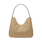 Michael Kors Nayla Small Signature Logo Hobo Shoulder Bag Camel