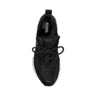 Michael Kors Olympia Mixed-Media Trainer Black