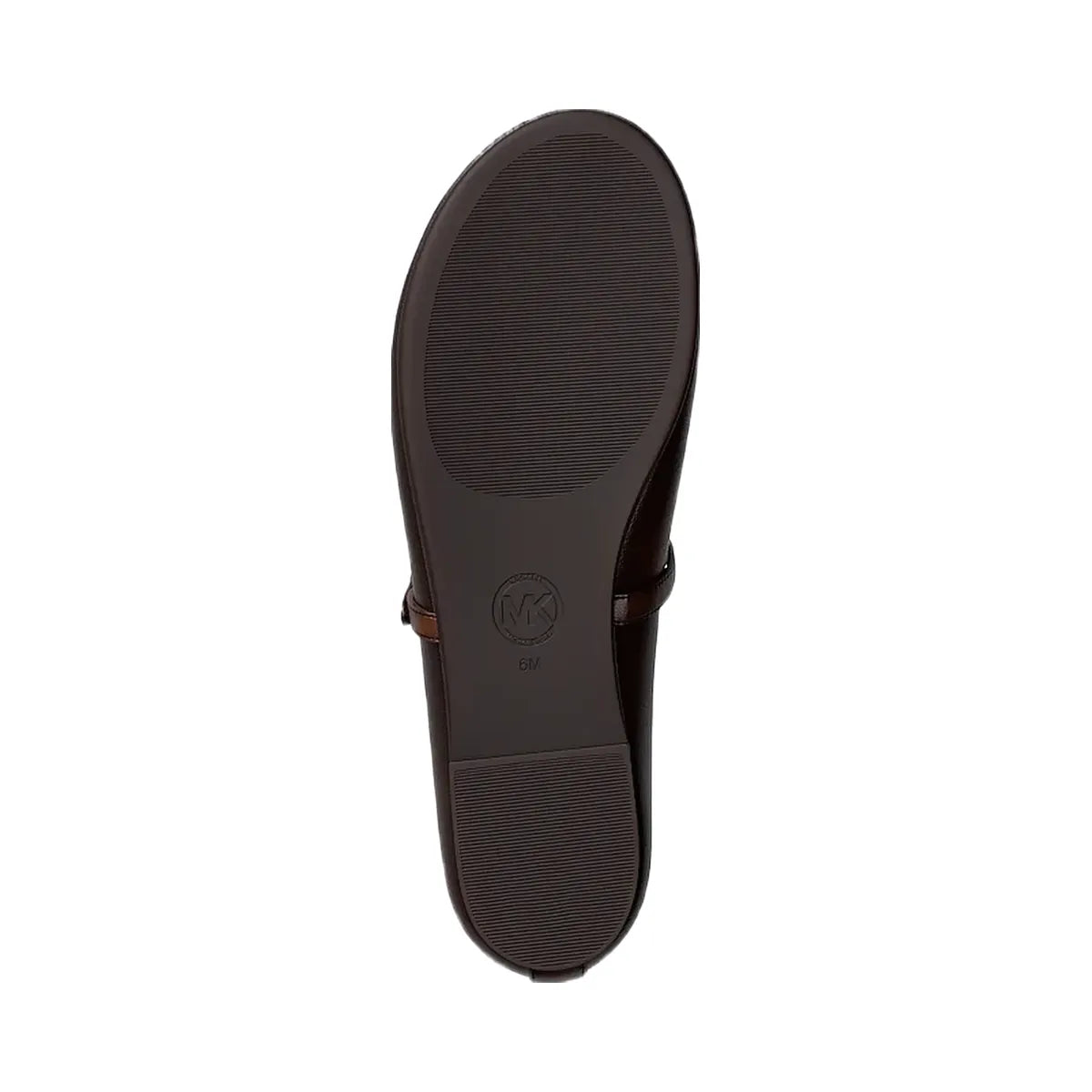 Michael Kors Phoebe Burnished Ballet Flat Chocolate