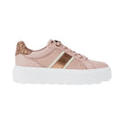 Michael Kors Romey Signature Logo Stripe Platform Sneaker Powder Blush