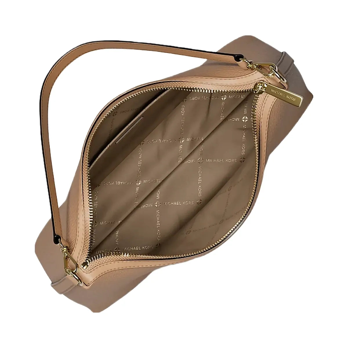 Michael Kors Sammy Medium Pebbled Leather Convertible Shoulder Bag Camel