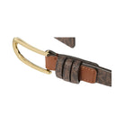 Michael Kors Signature Logo Skinny Belt Brown