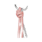 Michael Kors Silver-Tone and Speckled Cord Bag Charm Smokey Rose