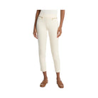 Michael Kors Viscose Blend Zip Pants Bone