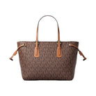 Michael Kors Voyager Extra-Small Signature Logo Convertible Crossbody Bag Brown