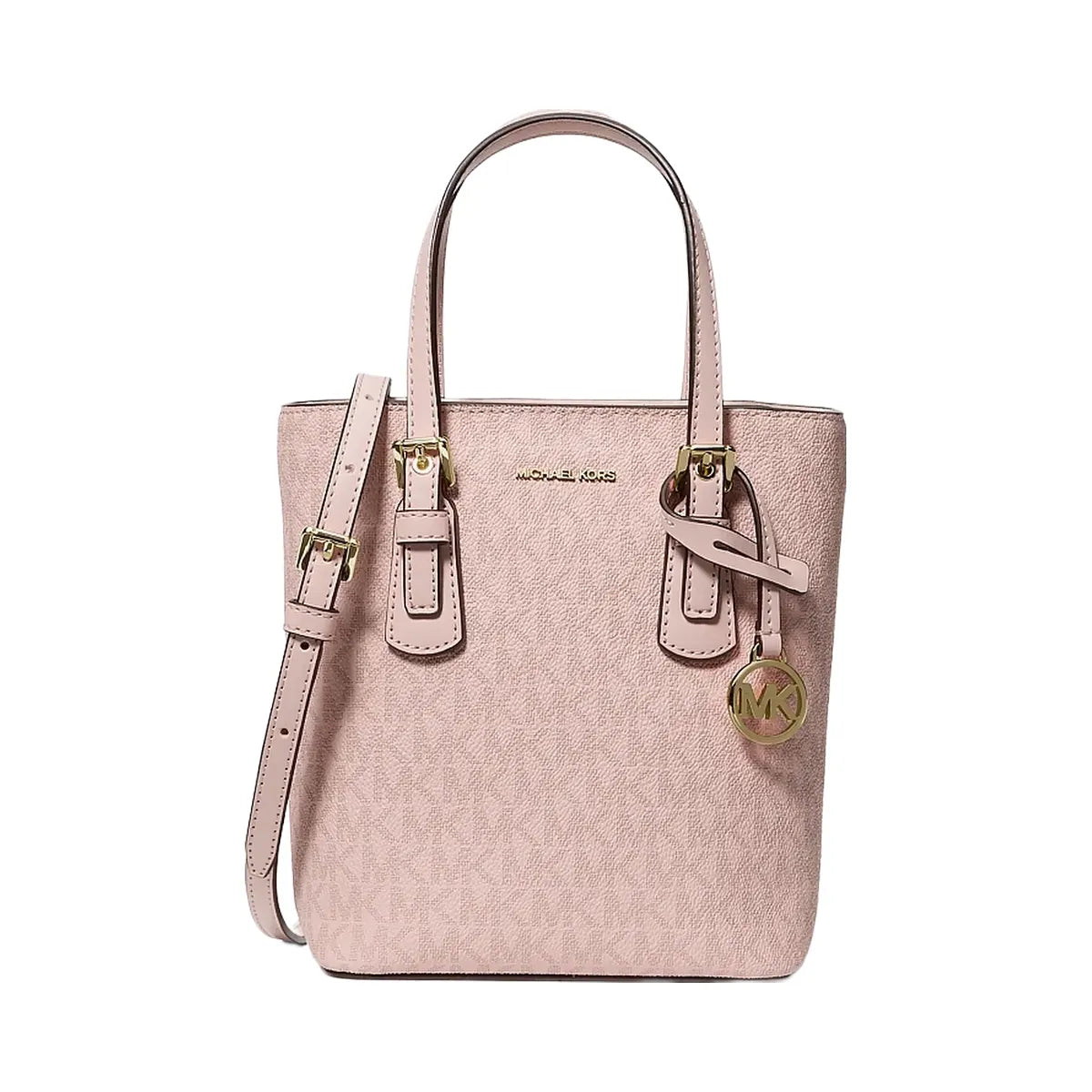 Michael Kors Voyager Extra-Small Signature Logo Convertible Crossbody Bag Powder Blush