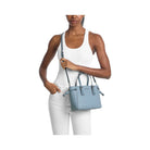 Michael Kors Voyager Extra-Small Signature Logo Tote Bag Denim