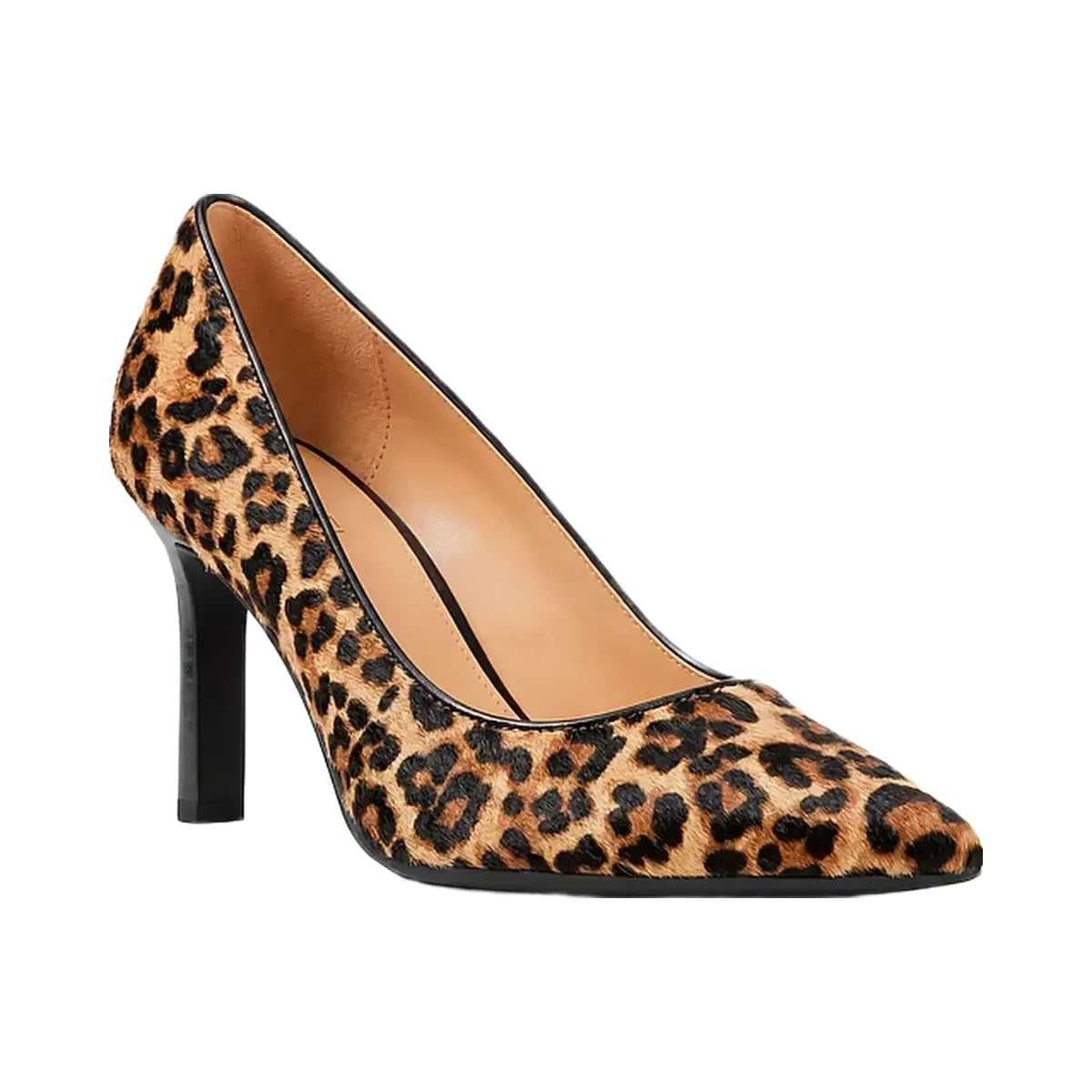 Michael Kors Willa Flex Leopard Print Calf Hair Pump Dk Camel Mlt